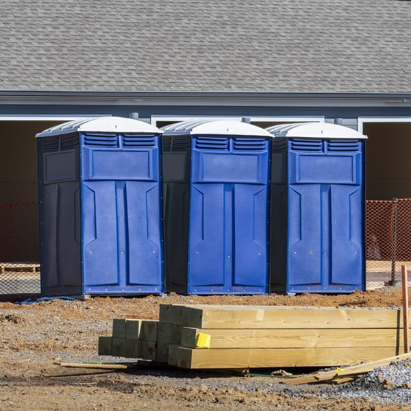 what is the maximum capacity for a single porta potty in Manville NJ